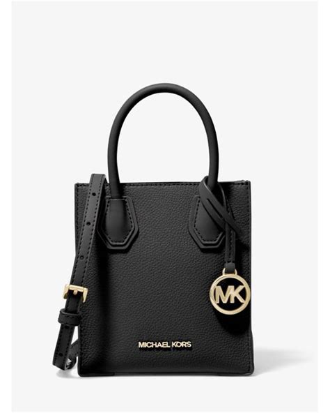 michael kors collection 2009 black pebbled leather|Michael Kors mercer extra small.